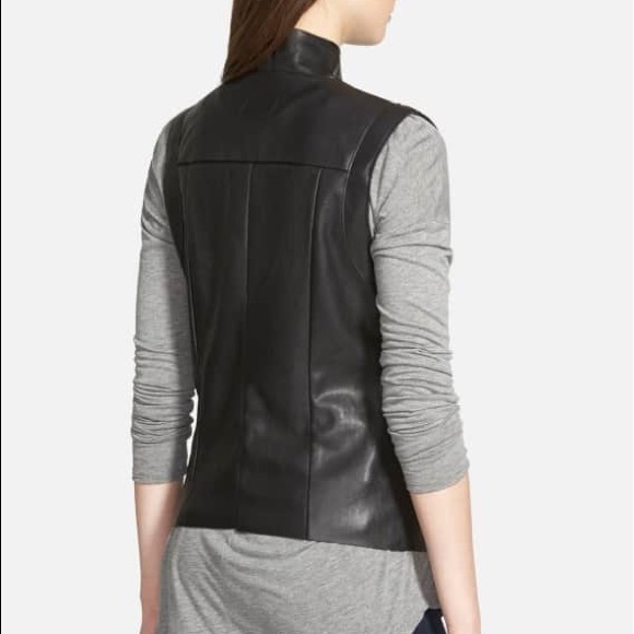 'Veronica' Faux Leather Vest - Picture 2 of 3